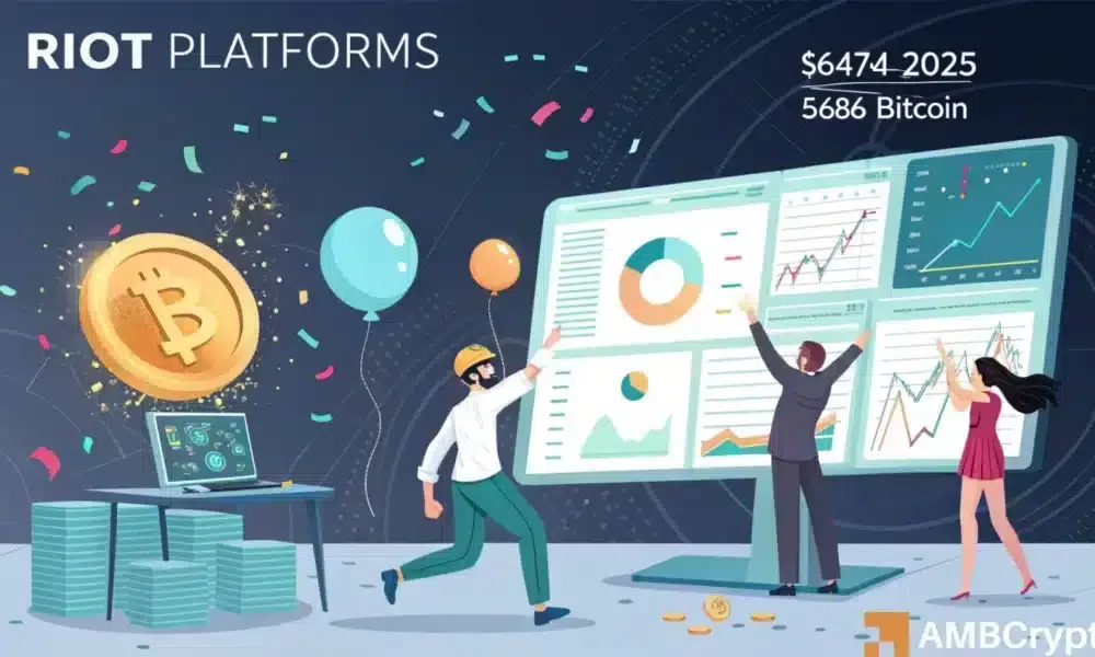 Riot Platforms: 2025'te 5,686 BTC Üretti, Ancak Hisseleri Sabit Kaldı