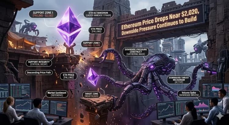 Ethereum Fiyatı 2,020 Doların Altında, Düşüş Baskısı Devam Ediyor
